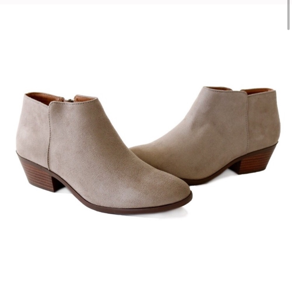 Suede booties